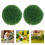 10 Pcs Simulated Grass Balls Artificial Topiary Spheres For Mini Landscapes 9