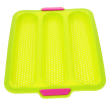 2Pcs Green Silicone Bread Tray Bakeware Mold for Homemade French Loaf