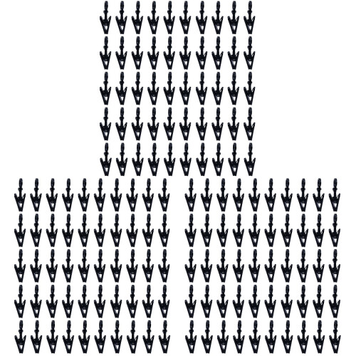 Plastic Hooks Black For Garage 150set 2
