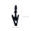 Plastic Hooks Black For Garage 150set 2