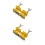 2Pcs Golden Trumpet Remover Alloy Puller Tool Wide Support Durable 8