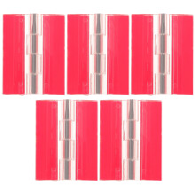 25Pcs Durable Red Acrylic Piano Hinges Self-Adhesive for Small Boxes