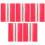 25Pcs Durable Red Acrylic Piano Hinges Self-Adhesive for Small Boxes 1