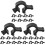 30Pcs Black Wire Clips Pe for Headlight Cable Secure Holders 4