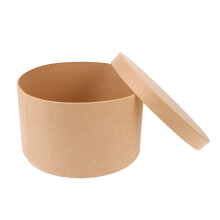 4 Sets Round Kraft Paper Box For Cookies Cakes Cupcakes