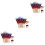 600Pcs Bamboo American Flag Toothpicks Multi- Dessert Picks 7