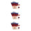 600Pcs Bamboo American Flag Toothpicks Multi- Dessert Picks 10