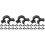 30Pcs Black Wire Clips Pe for Headlight Cable Secure Holders 6