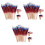 600Pcs Bamboo American Flag Toothpicks Multi- Dessert Picks 5