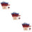 600Pcs Bamboo American Flag Toothpicks Multi- Dessert Picks 11