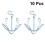 30 Pcs Dryer Rack For Shoes Hook Up Multifunction 10