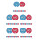 50Pcs Multi Color Plastic Student Feedback Paddles for Classroom Q&a 9