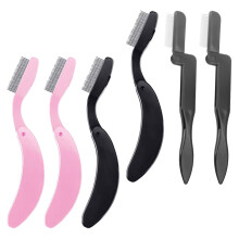 6Pcs Folding Eyelash Combs Stainless Steel Eyebrow Tools