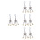 8 Pcs Blue Eye Owl Hanging Decor For Car Mirror Wind Chime 5