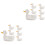2Sets White Ceramic Chopsticks Holder Creative Kitchen Supply 3