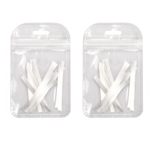 2Pcs Premium White Nail Fiber Paper for Manicure Nail Extensions Women