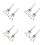 8 Pcs Blue Eye Owl Hanging Decor For Car Mirror Wind Chime 9