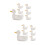 2Sets White Ceramic Chopsticks Holder Creative Kitchen Supply 7
