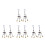 8 Pcs Blue Eye Owl Hanging Decor For Car Mirror Wind Chime 4