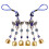 8 Pcs Blue Eye Owl Hanging Decor For Car Mirror Wind Chime 2
