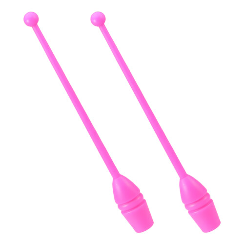 5Pairs Pink Plastic Gymnastics Sticks for Rhythmic