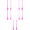 5Pairs Pink Plastic Gymnastics Sticks for Rhythmic 9