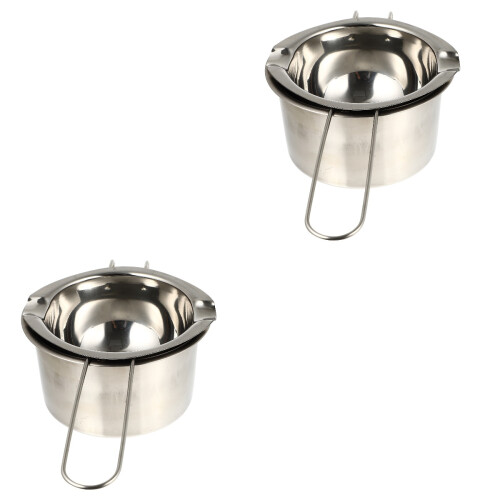 2Sets Durable Soap Melting Pot with Handle for Handmade DIY Projects 2