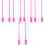 5Pairs Pink Plastic Gymnastics Sticks for Rhythmic 6