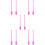 5Pairs Pink Plastic Gymnastics Sticks for Rhythmic 10