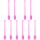 5Pairs Pink Plastic Gymnastics Sticks for Rhythmic 4