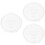 3 Pcs Diy Face Mud Abs Mold Tray For Women White 6