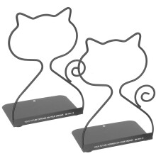 6 Pcs Metal Book Stands Book Ends Holders For Files And Books