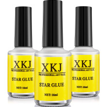 Nail Foil Glue Set 3pcs Transparent Drying Gel for Easy Nail Art Foil Transfers DIY Manicure