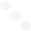 3 Pcs Diy Face Mud Abs Mold Tray For Women White 3