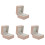 4Pcs Pu Wrist Watch Storage And Display Box 4