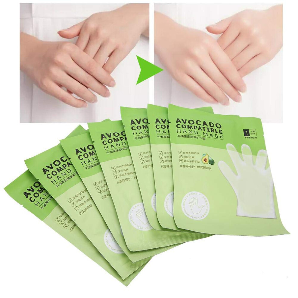 Hand Mask Moisturizing Gloves with Avocado for Deep Hydration and  of Dry Cracked Hands
