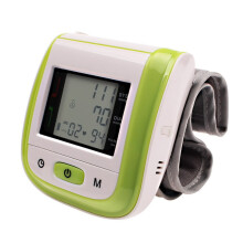 Wrist Blood Pressure Monitor Tonometer LCD Digital Display Automatic Blood Pressure Meter Household Use Easy-Wrap Cuff