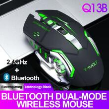 Bluetooth Dual-mode Wireless Mouse 7 Color Light Gaming Laptop Cell Phone Universal Mouse