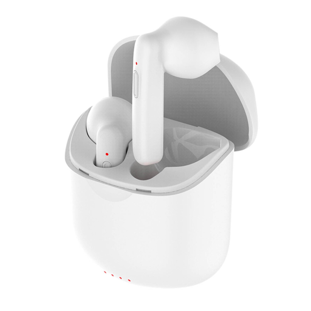 Avtoify Bluetooth 5.3 Headset Wireless Earphones Mini Earbuds Stereo Headphones With Charging Case White 9482828879692