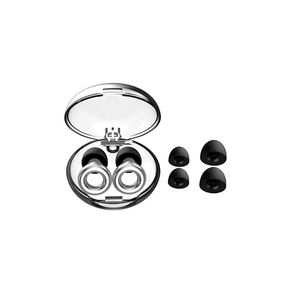 Silver Inf Noise Cancelling Earplugs With Handle