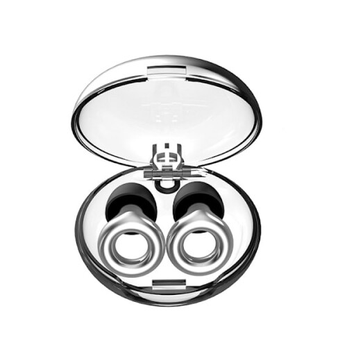 INF Noise Cancelling Earplugs with Handle Silver 2