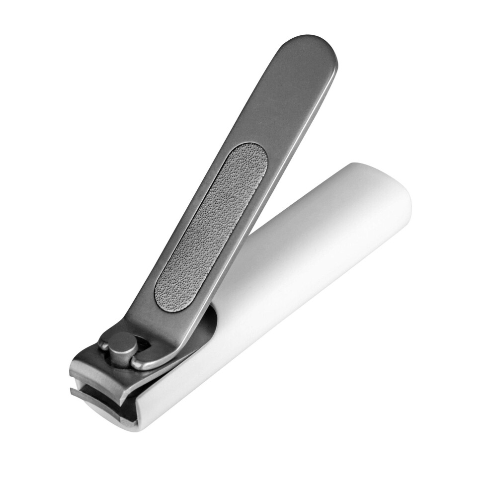 JJ Stainless Steel Nail Clippers with Clipping Catcher and Builtin File for Toenails and Fingernails