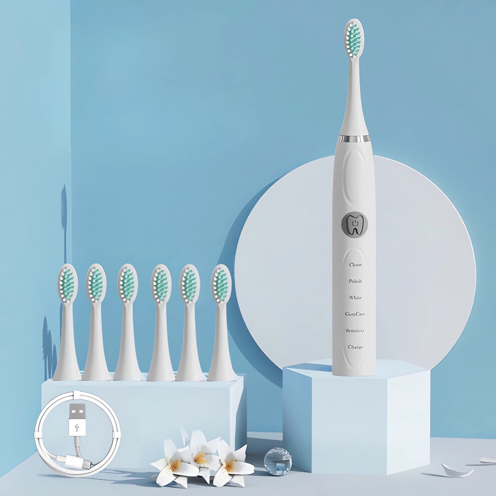 Bocqde Travel Electric Toothbrush Household Toothbrush Electric Soft Bristle Electric Toothbrush Rechargeable Adult Electric Toothbrush