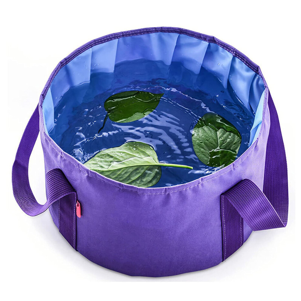 Collapsible Foot Bath Tub for Travel, Portable Folding Foot Soak Basin 12L for Camping and Home