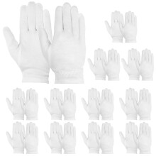 Moisturizing Cotton Gloves 24Pack Extra Thick with Elastic Wristband for Dry Hands and Skincare