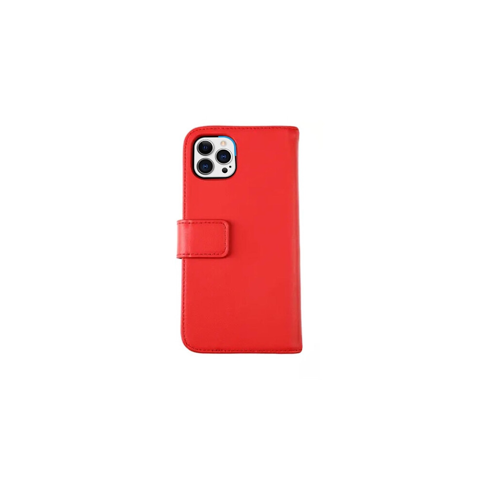 Compatible With Iphone 13 Pro Max Wallet Case Leather Rvelon - Red 9773935433533