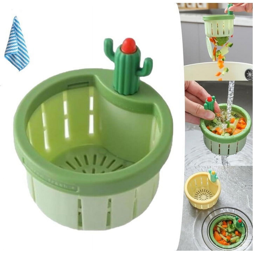 Kayannuo Back To School Clearance: Cactus Kitchen Sink Strainer, Automatic Dumping Basket, Multi-Functional Filter Net Compatible With Standard Sinks 9773935434646