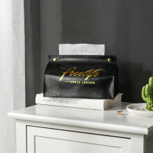 Nova caixa de lenços de papel retangular em couro com fecho de pressão para decoração de casa. Ofertas do dia em liquidação.