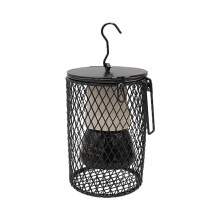 Lampada riscaldante per rettili YgkuHd con emettitore di calore in ceramica, tubo in ferro anti-morso e paralume per animali domestici.