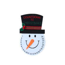 Calendrier de Noël décoratif avec compte à rebours